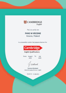 po raz kolejny znalazła się w gronie prestiżowych ośrodków Cambridge English