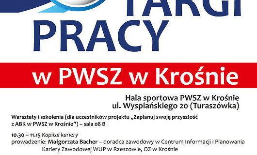 Targi Pracy w PWSZ w Krośnie w dniu 22 marca 2019 r.