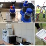 Panel kilu zdjęć prezentujący sprzęt laboratoryjny