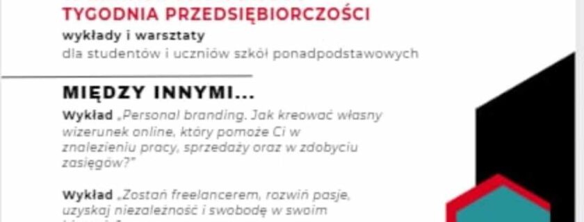 „SPOTKANIA Z BIZNESEM W PANS W KROŚNIE” w ramach Światowego Tygodnia Przedsiębiorczości