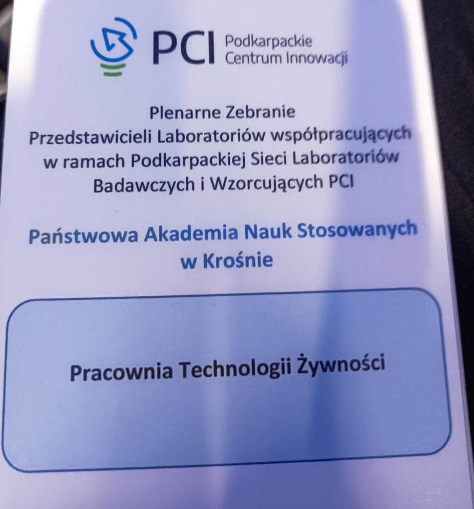 Identyfikator spotkania, tytuł, nazwa uczelni PANS, Pracownia Technologii Żywności 