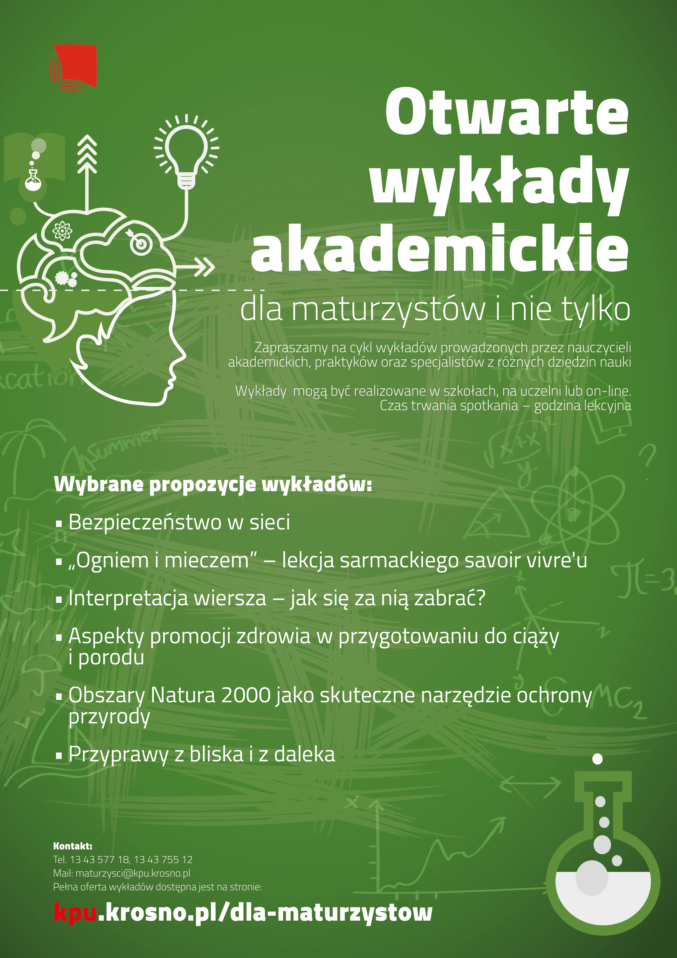 „Dobre kierunki na przyszłość” wykłady otwarte dla uczniów szkół średnich w roku akademickim 2022/2023