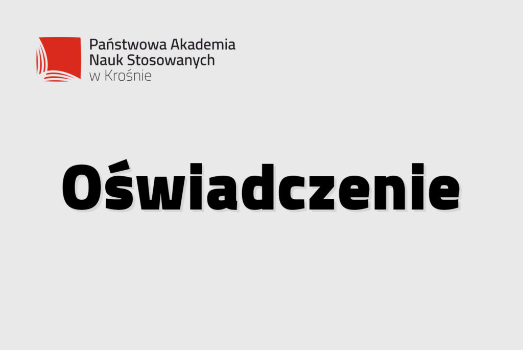 Oświadczenie PANS w Krośnie